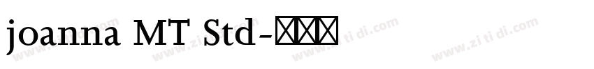 joanna MT Std字体转换